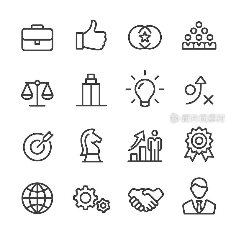 Business Value Icons - Line Series
